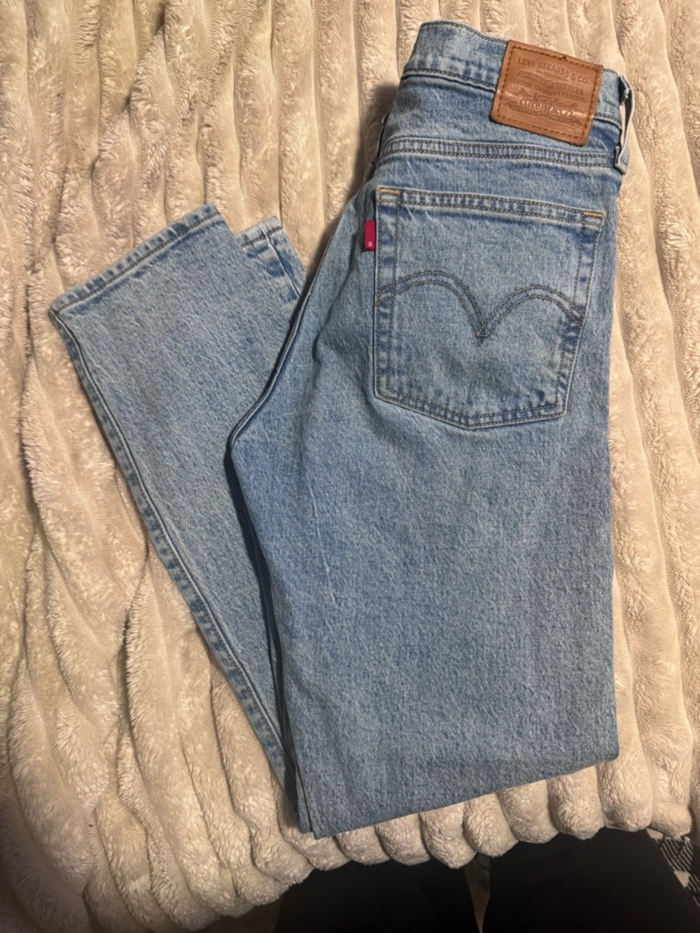 Levi’s Wedgie Skinny Jeans Light Wash High Rise W27 Vintage Fit - Picture 2 of 4